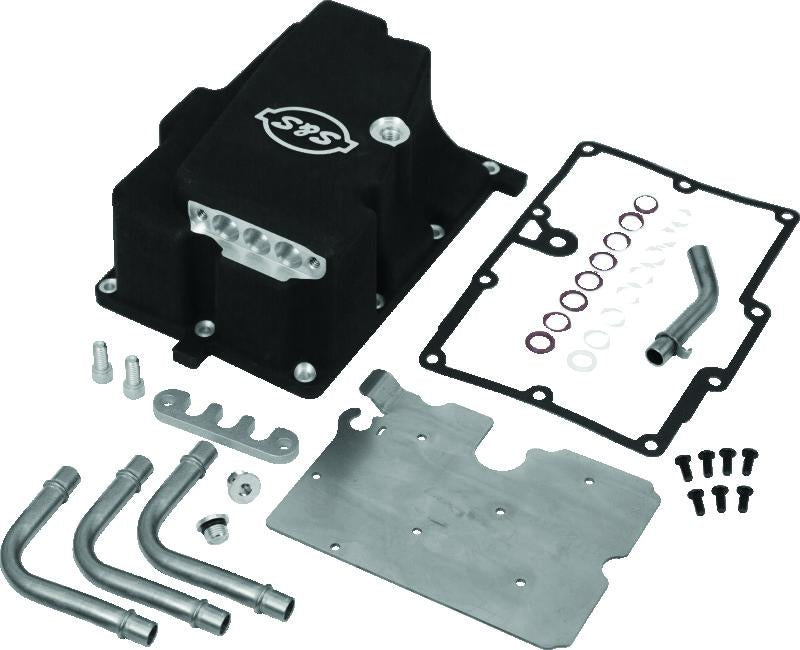 S&S Cycle 2006 Dyna Models Oil Supply Line Installation Kit - Wrinkle Black