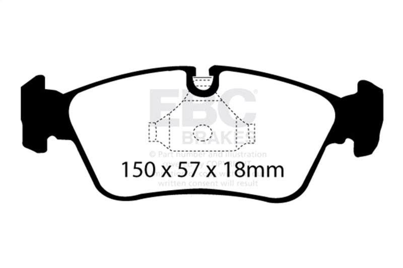 EBC 99-02 BMW Z3 Bluestuff Front Brake Pads