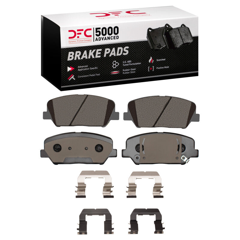 DFC 10-16 Hyundai Genesis Coupe Front 5000 Advanced Ceramic Brake Pads and Hardware Kit