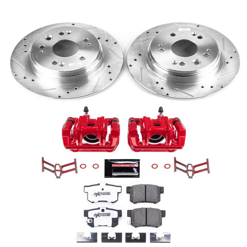 PowerStop Power Stop 02-04 Honda CR-V Rear Z26 Street Warrior Brake Kit w/Calipers