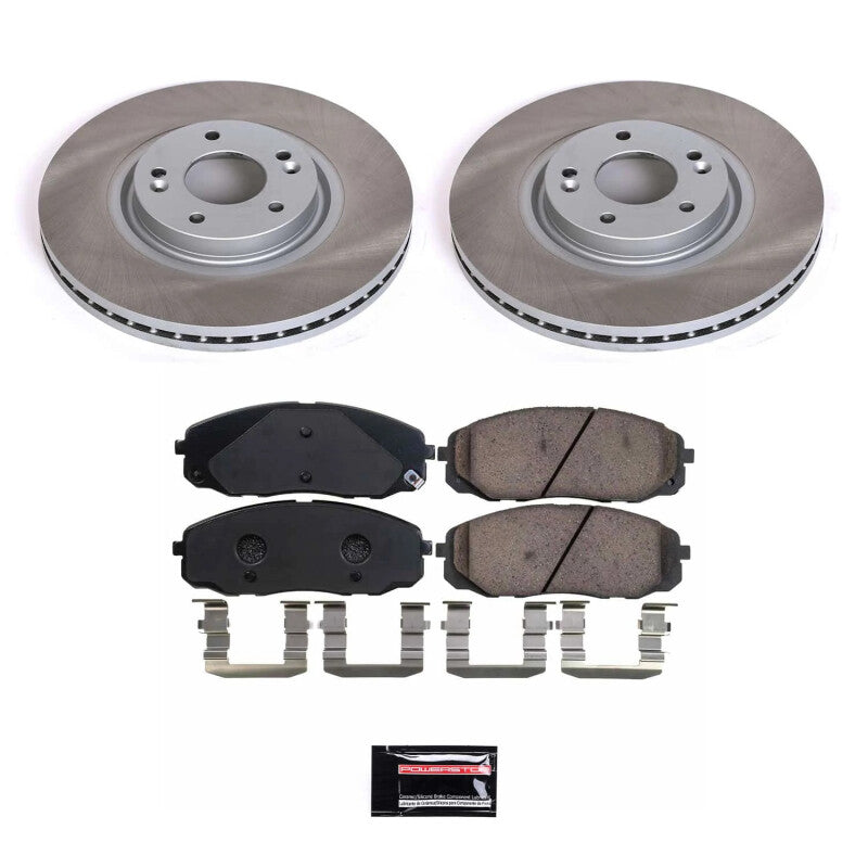 PowerStop Power Stop 15-21 Kia Sedona Front Semi-Coated Rotor Kit