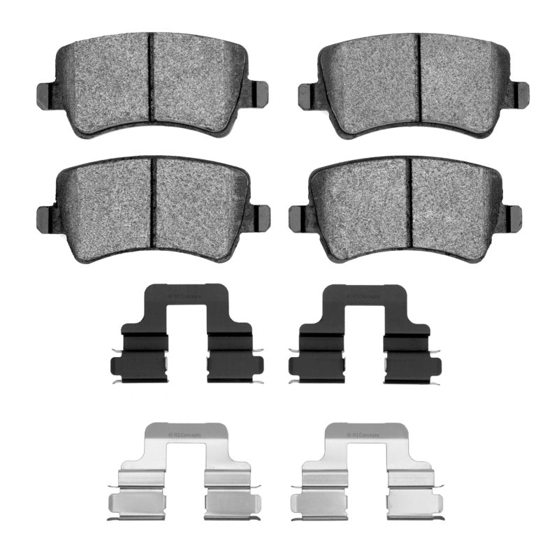 R1 Concepts R1 07-18 Land Rover Range Rover Evoque Rear Ceramic Brake Pads & Hardware Kit