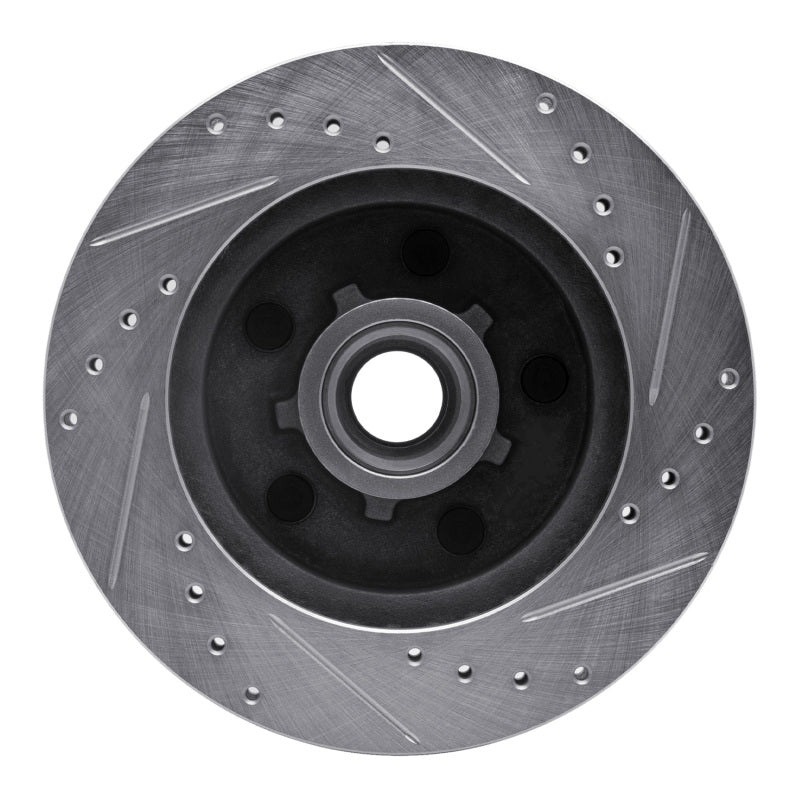 R1 Concepts R1 1988-1994 Chevrolet C1500 Front Left Drilled & Slotted Silver Brake Rotor