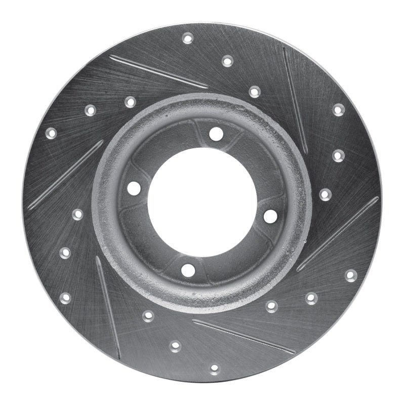 R1 Concepts R1 74-84 Ford COURIER (USA/Canada) Front Left Drilled & Slotted Silver Brake Rotor