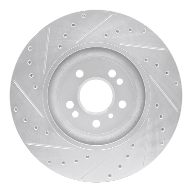 R1 Concepts R1 06-12 Mercedes-Benz ML500 (USA/Canada) Front Right Drilled & Slotted Silver Brake Rotor