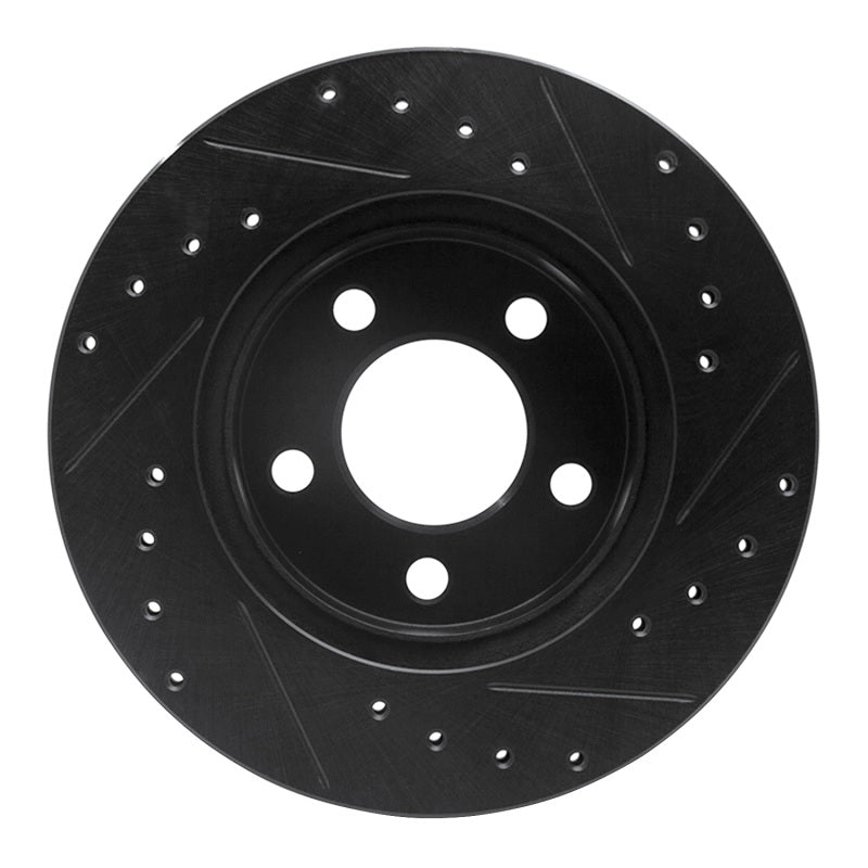 R1 Concepts R1 95-02 Ford Ranger (USA/Canada) Front Left Drilled & Slotted Black Brake Rotor