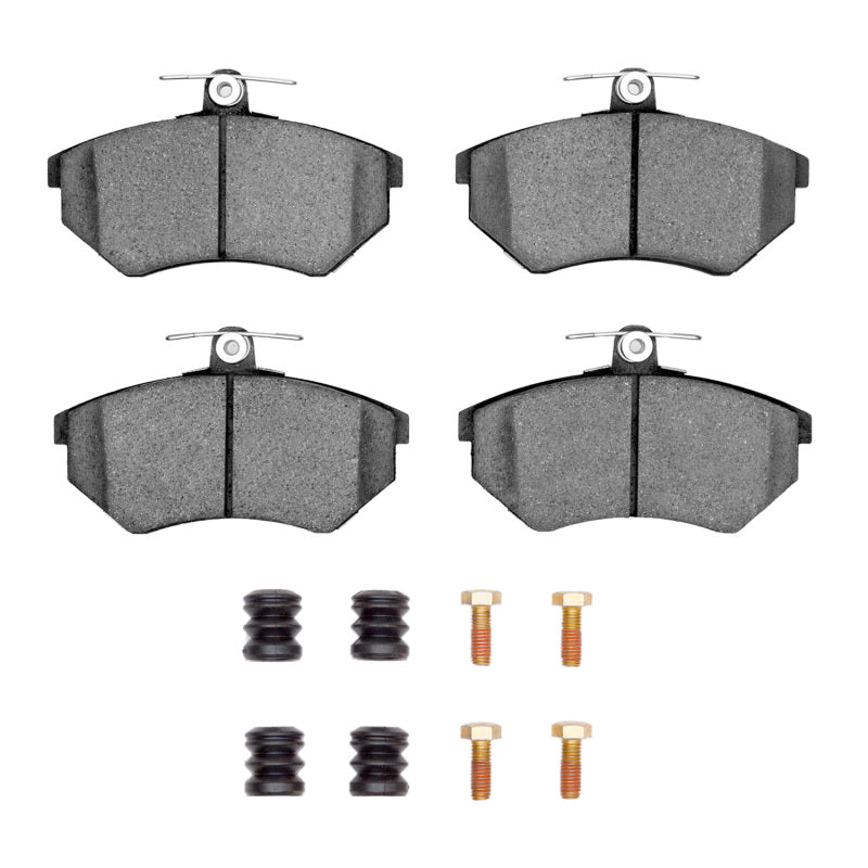 DFC 84-02 Audi 4000 Quattro Front 5000 Advanced Low Metallic Brake Pads and Hardware Kit