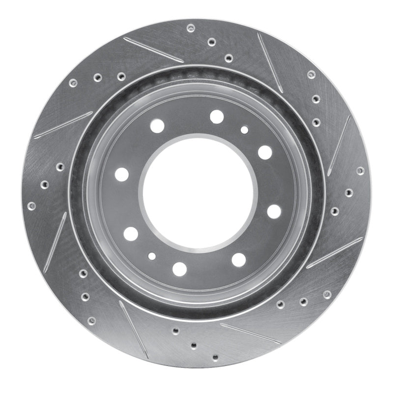 R1 Concepts R1 11-25 Chevy Silverado 2500 HD/2500 HD Classic Rear Left Drilled & Slotted Silver Brake Rotor