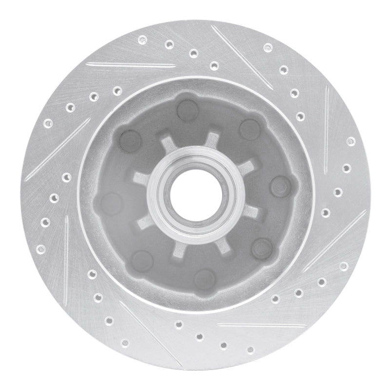 R1 Concepts R1 71-95 Chevrolet C20 Suburban Front Left Drilled & Slotted Silver Brake Rotor