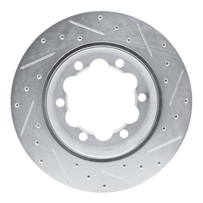 R1 Concepts R1 02-06 Dodge Sprinter 3500 Rear Left Drilled & Slotted Silver Brake Rotor