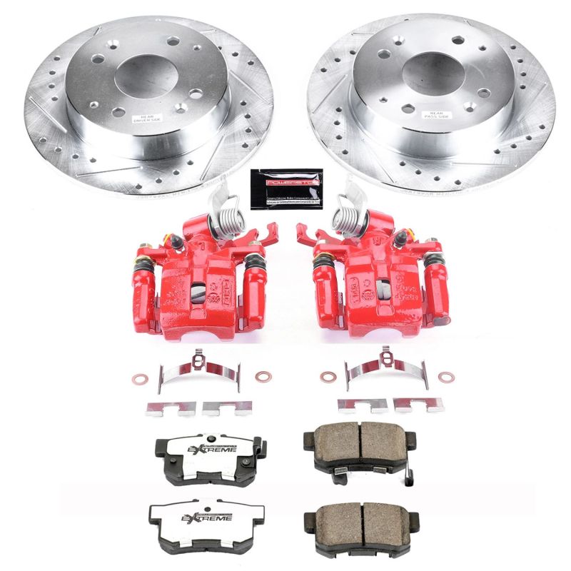 PowerStop Power Stop 98-02 Honda Accord Rear Z26 Street Warrior Brake Kit w/Calipers
