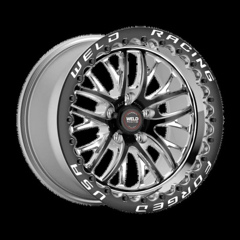 Weld S82 17x10 / 5x112 BP / 7.3in BS Black Wheel (Medium Pad) - Beadlock