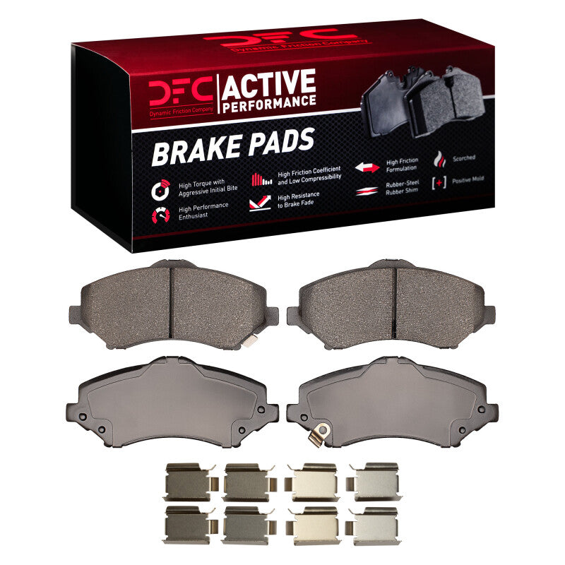 DFC 07-18 Chrysler Town & Country Front Active Performance Pads and Hardware Kit