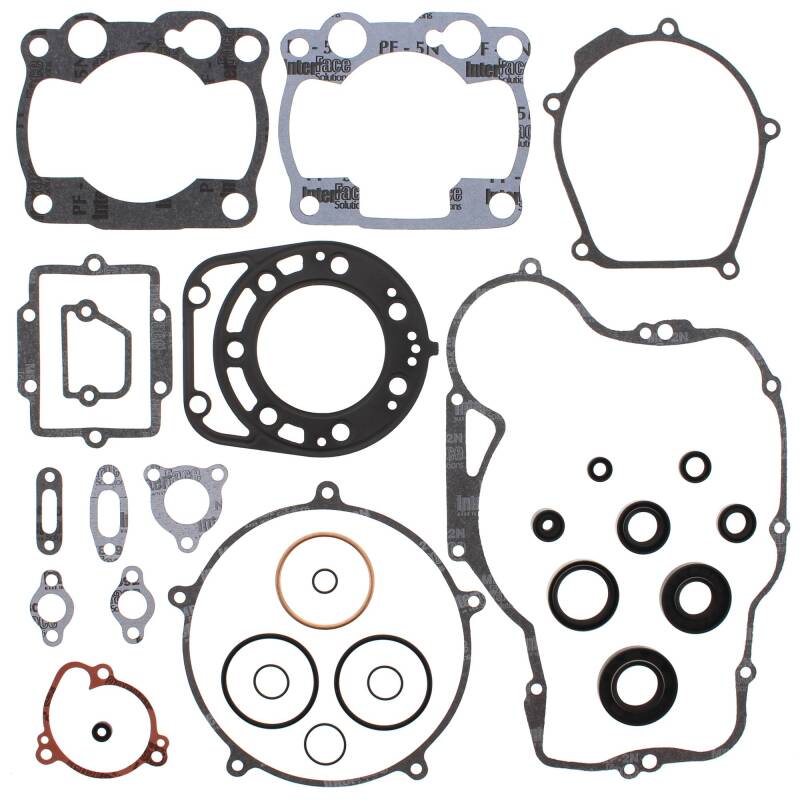 Vertex Pistons Vertex Gaskets 88-89 Kawasaki KX250 Complete Gasket Kit w/ Oil Seals