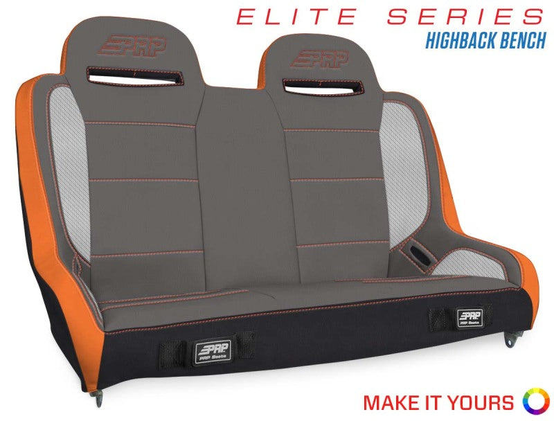 PRP Seats PRP Elite Series High Back Rear Suspension Bench Seat (40-53In.)