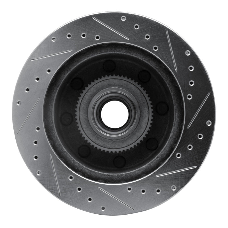 R1 Concepts R1 03-05 Ford F-250 2WD (Super Duty) Front Left Drilled & Slotted Silver Brake Rotor