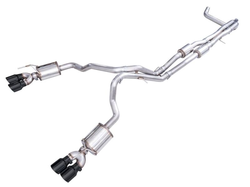 AWE Tuning AWE 2021+ Chevy Tahoe/GM Yukon 6.2L 0FG Edition Cat Back Exhaust - Quad Diamond Black Tips