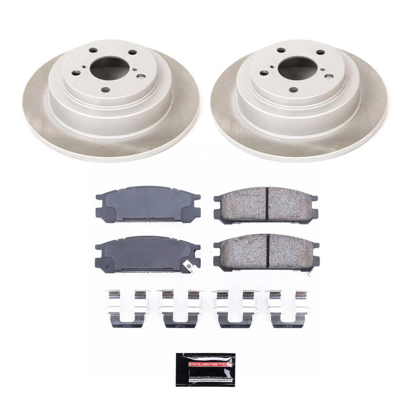 PowerStop Power Stop 90-99 Subaru Legacy Rear Semi-Coated Rotor Kit