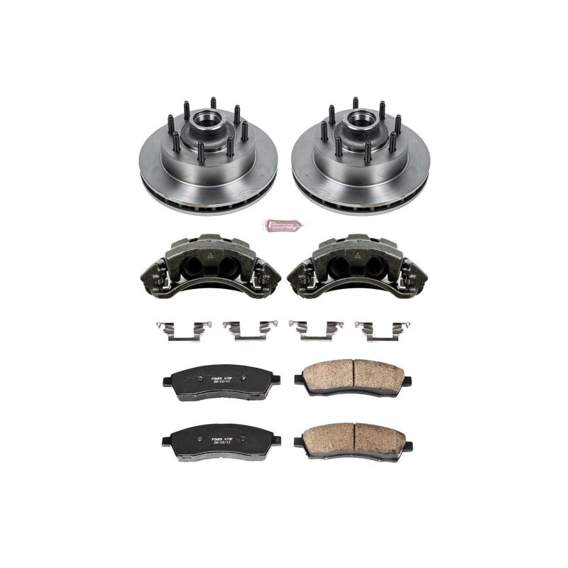 PowerStop Power Stop 99-02 Ford F-350 Super Duty Front Autospecialty Kit w/Cals