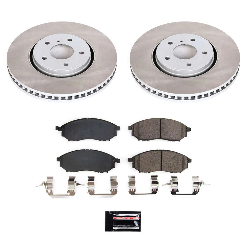 PowerStop Power Stop 2014 Infiniti QX70 Front Semi-Coated Rotor Kit