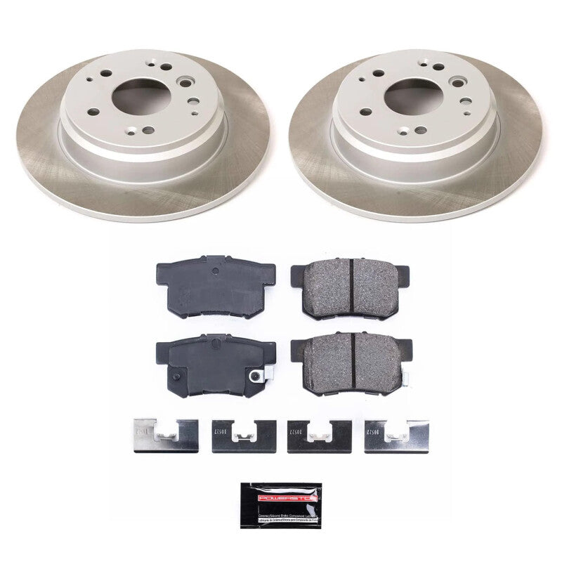 PowerStop Power Stop 03-11 Honda Element Rear Semi-Coated Rotor Kit