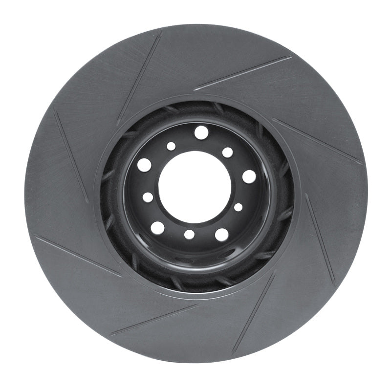 R1 Concepts R1 00-03 BMW M5 Left Front Slotted Black Brake Rotor
