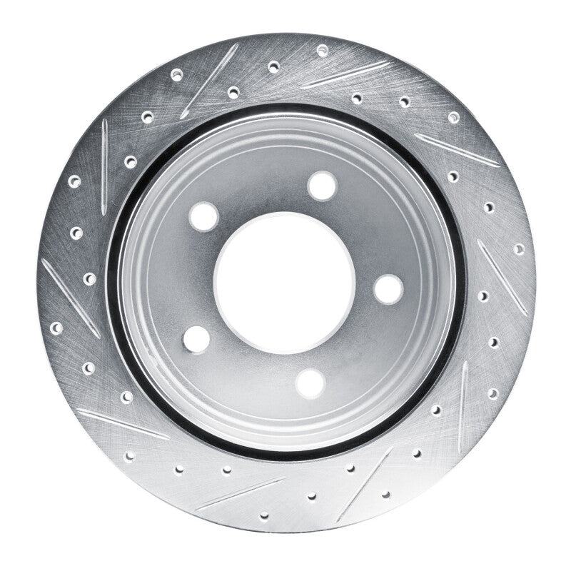 R1 Concepts R1 03-03 Dodge Ram 1500 Van Rear Right Drilled & Slotted Silver Brake Rotor