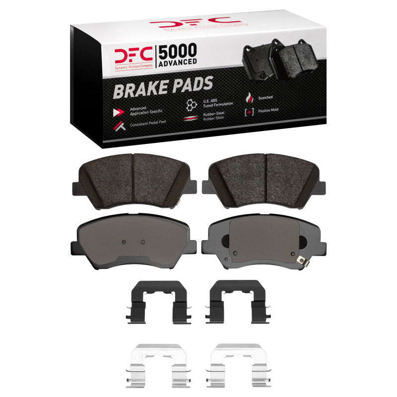 DFC 10-24 Hyundai Elantra Coupe Front 5000 Advanced Ceramic Brake Pads and Hardware Kit