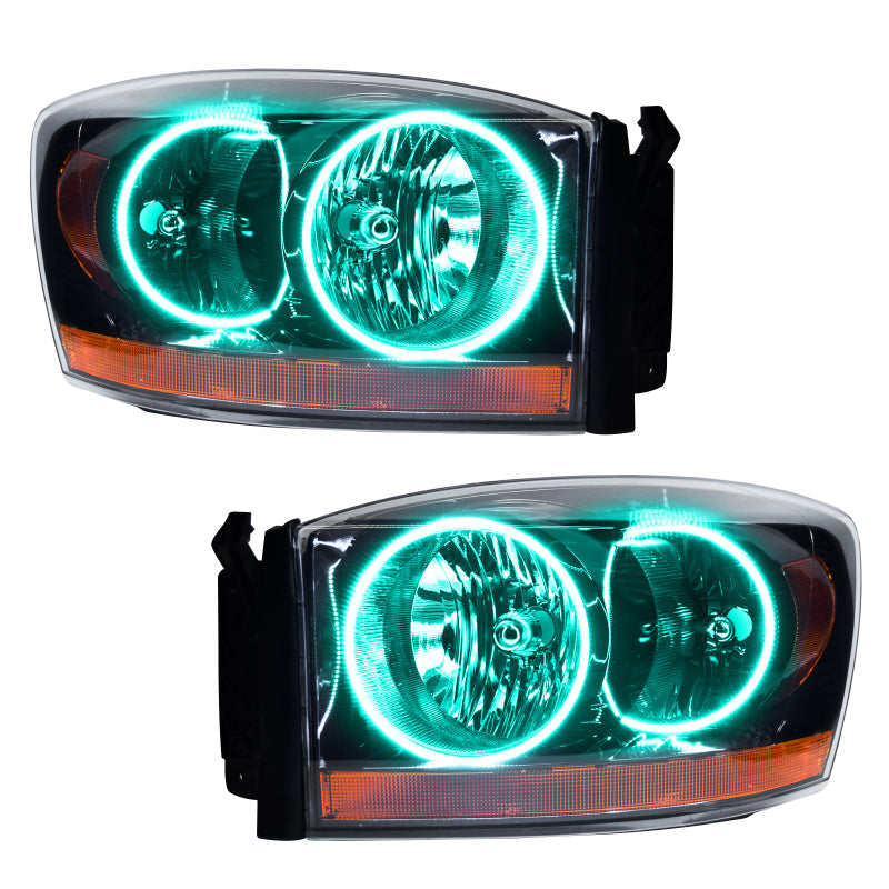 ORACLE Lighting Oracle 06 Dodge Ram SMD HL - Black - ColorSHIFT w/ Simple Controller