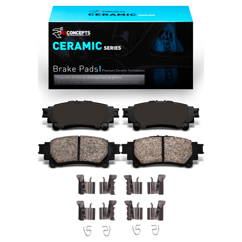 R1 Concepts R1 2010-2020 Lexus RX450h Rear R1 Ceramic Pads & Hardware Kit
