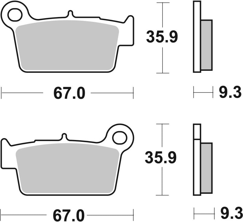 Brembo Powersports Brembo 09-13 Aprilia RXV 450cc Brake Pad - Rear
