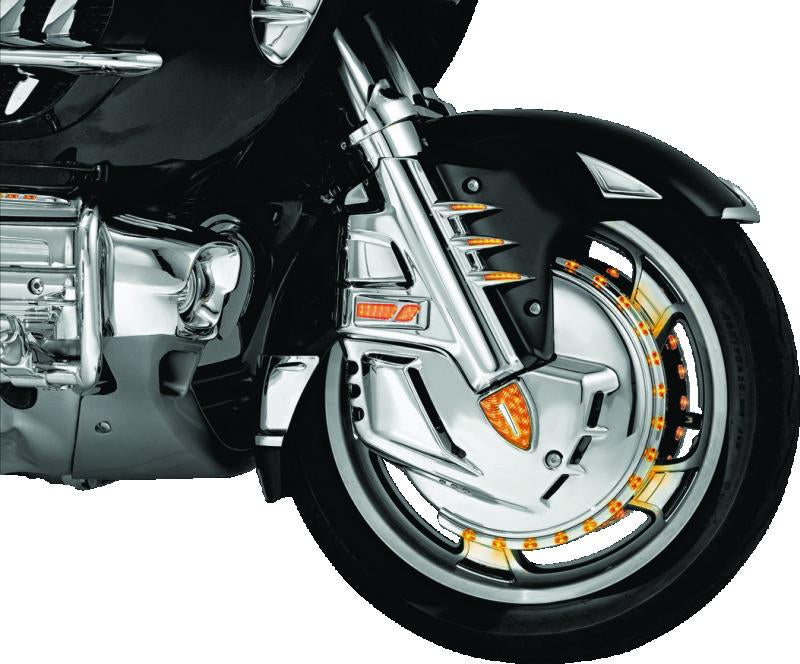 Kuryakyn Brake Rotor Cover Honda 01-17 GL1800 Except Airbag Models - Chrome