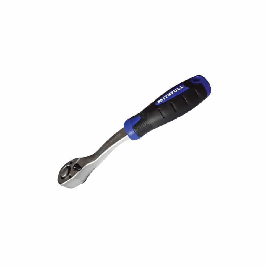 Faithfull FAISOCRAT12N Ratchet Handle Quick-Release 72 Teeth 1/2in Drive