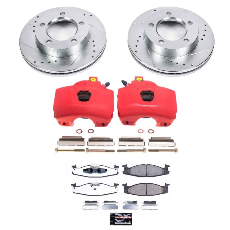 PowerStop Power Stop 94-96 Ford Bronco Front Z36 Truck & Tow Brake Kit w/Calipers
