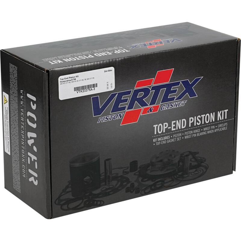 Vertex Pistons Vertex Piston 17-19 KTM 300 XC 300cc Top End Piston Kit