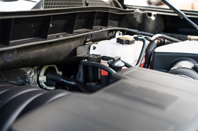 CORSA Performance Corsa 2019-2025 Silverado/Sierra & 2021-2025 Tahoe/Suburban/Yukon/Denali Aluminum Oil Catch Can