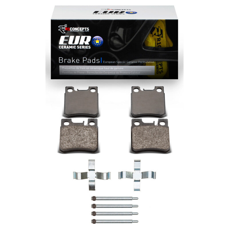 R1 Concepts R1 93-95 Mercedes-Benz E320 Rear Euro Ceramic Pads & Hardware Kit