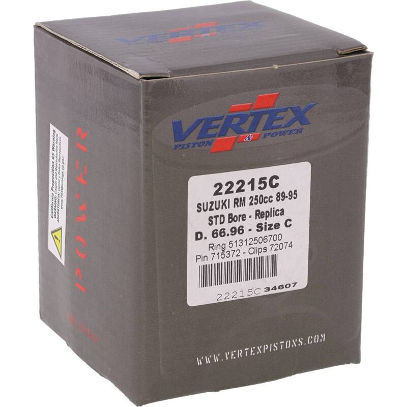 Vertex Pistons Vertex Piston 89-95 Suzuki RM 250 250cc Cast Replica Piston Kit