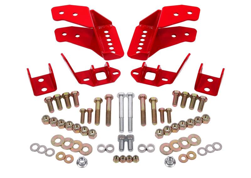 BMR Suspension BMR 78-87 G-Body Coilover Conversion Kit Rear Adjustable Shock Mount Without CAB - Red