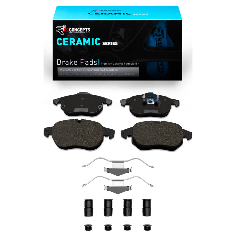 R1 Concepts R1 03-05 Saab 9-3 Front Ceramic Pads & Hardware Kit