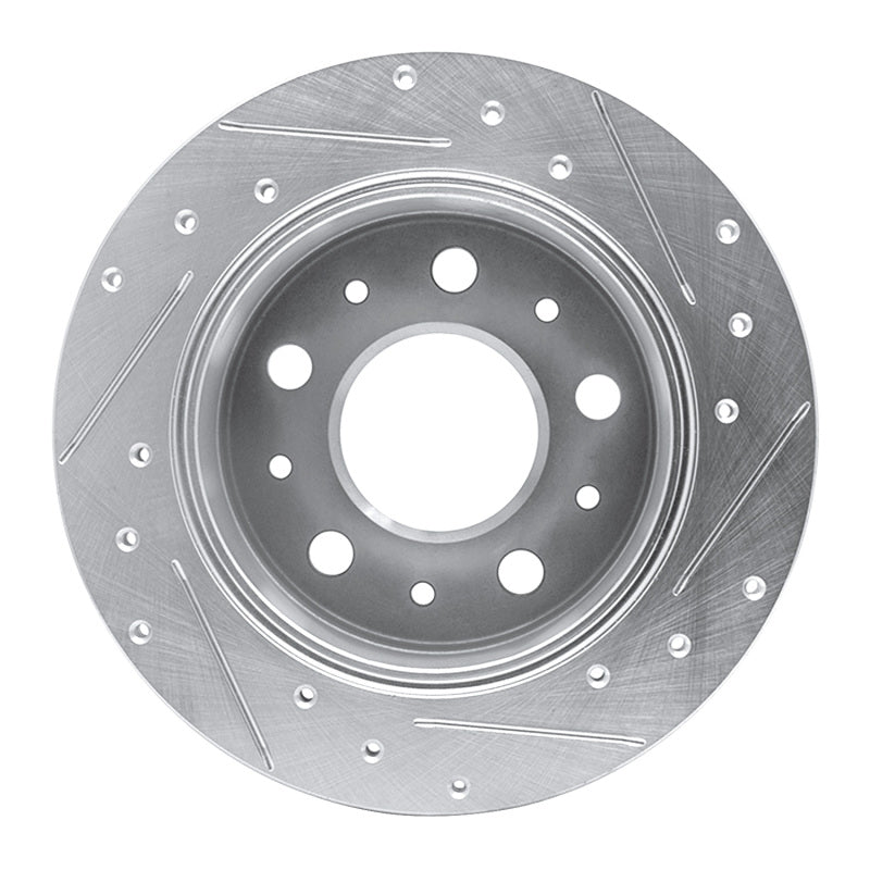R1 Concepts R1 14-21 Ram Promaster 2500 Rear Left Drilled & Slotted Silver Brake Rotor