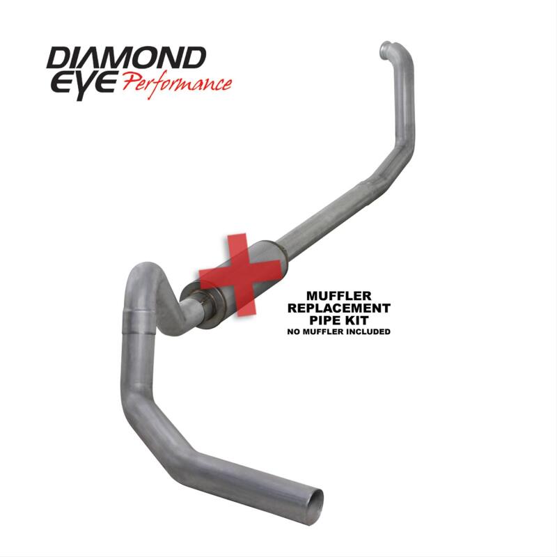 Diamond Eye Performance Diamond Eye 00-03 Ford E-Series Van 7.3L Powerstroke 4in Al Turboback Single Exhaust