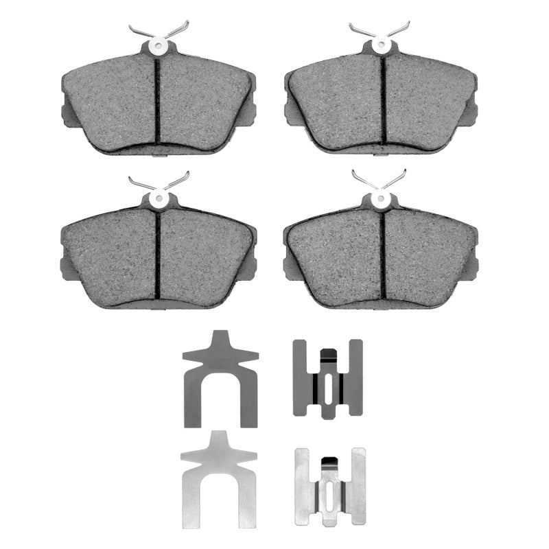 DFC 93-98 Lincoln Mark VIII Front 5000 Advanced Semi Metallic Brake Pads and Hardware Kit