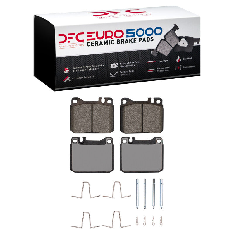 DFC 79-85 Mercedes-Benz 240D Front Euro 5000 Ceramic Brake Pads and Hardware Kit