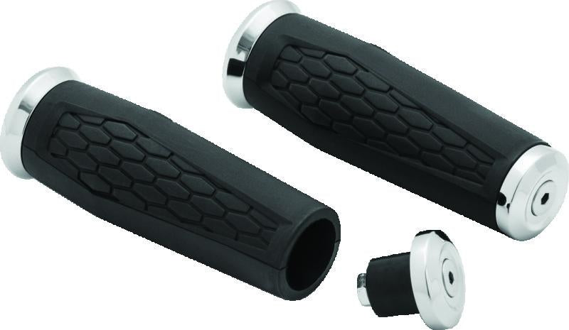 Kuryakyn Hex Grips 7/8inch Universal Chrome