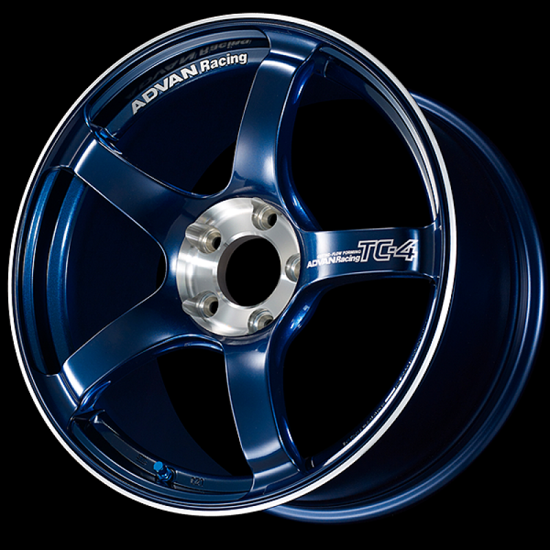 Advan TC-4 SE 16x8.0 / +35 Offset / 5x114.3 / 73mm Bore / Racing Indigo Blue and Diamond Cut