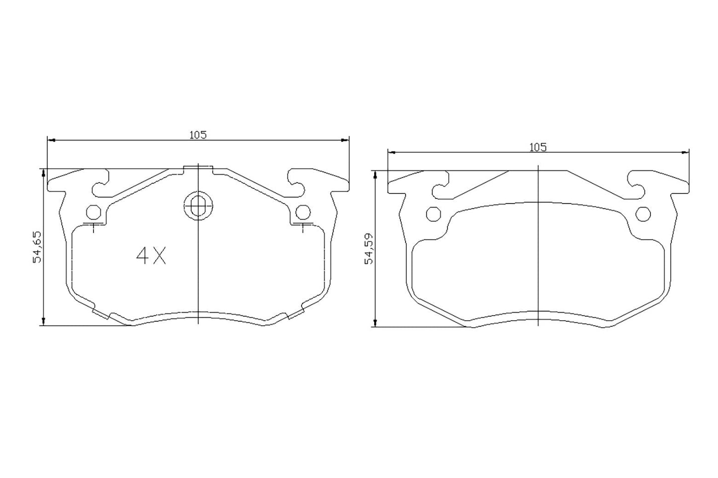 BOGAP P8210111 Brake Pad Set, Disc Brake