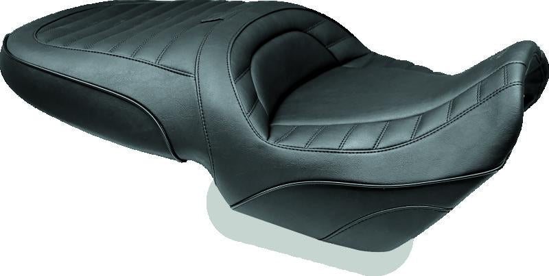 Mustang Motorcycle Mustang 08-21 Harley Electra Glide Std, Rd Glide, Rd King, Str Glide Touring Backrest Regal -Black