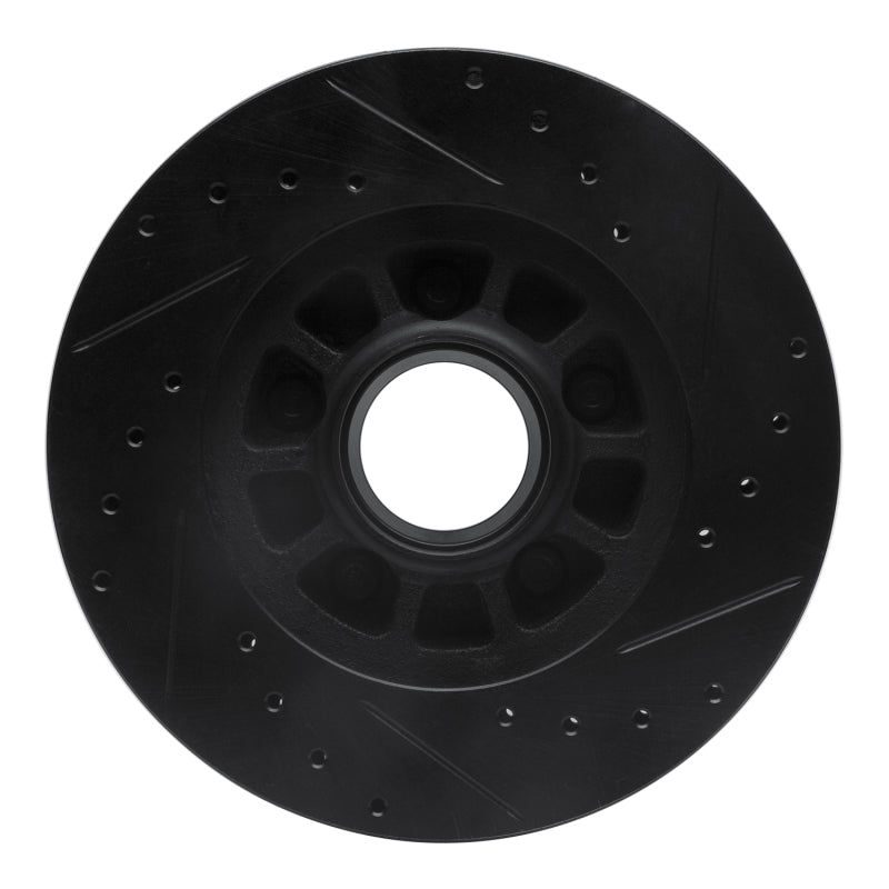 R1 Concepts R1 83-92 Ford Ranger (USA/Canada) Front Left Drilled & Slotted Black Brake Rotor