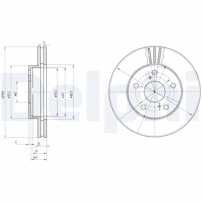 DELPHI BG2906 Brake Disc .